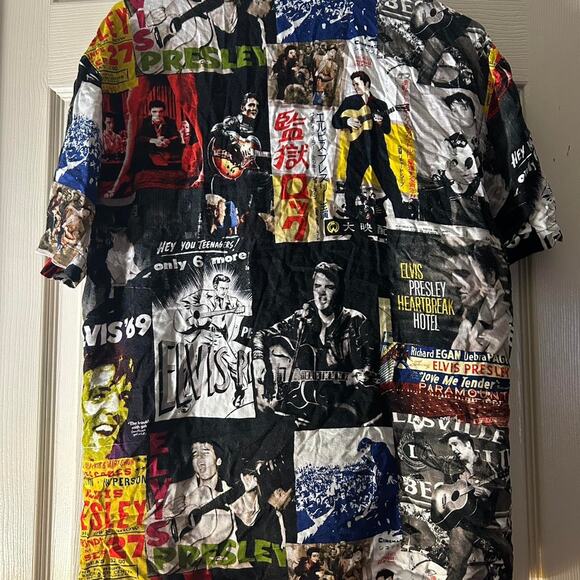 (S) Forever 21 Men x Elvis Presley Pristine Pictorial Shirt - Picture 6 of 7